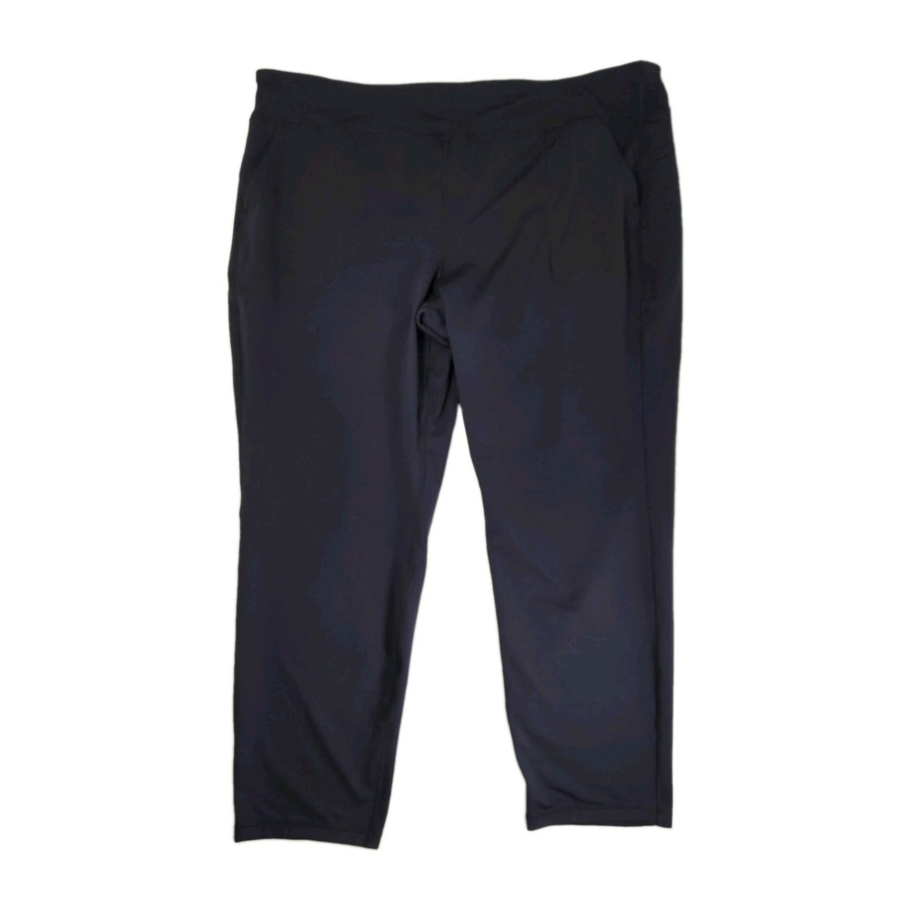 Duluth Trading Co Womens + Noga Pluscious Slim Leg Pants 3×reg Navy Blue 47×32